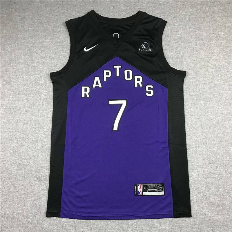 Men Toronto Raptors #7 Lowry Purple 2021 Nike Game NBA Jersey